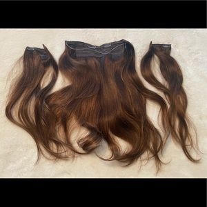 Luxy 16” Chocolate Brown Balayage Halo 140g
